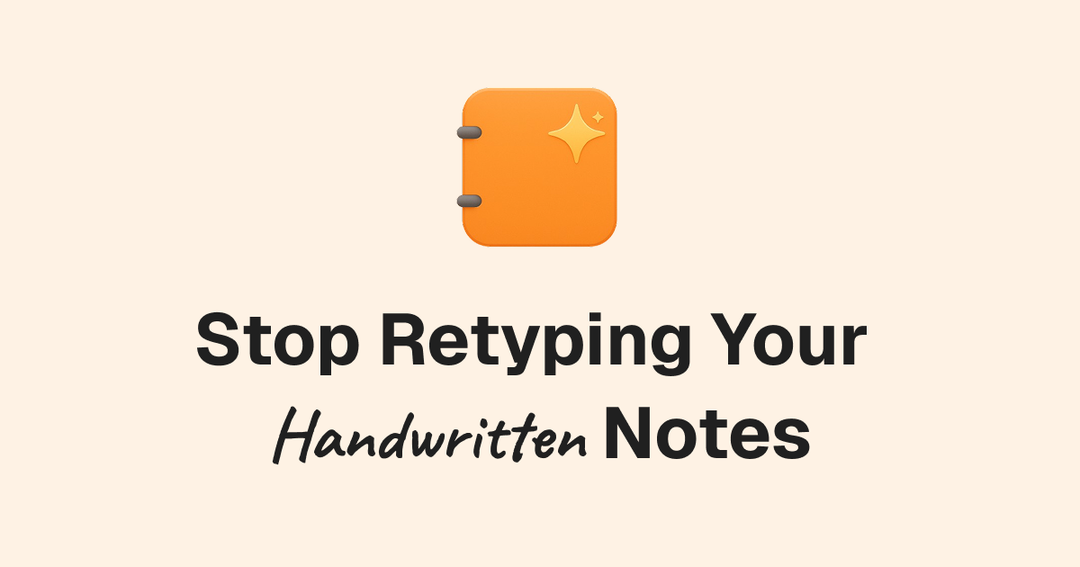 NoteScan - Convert Handwriting to Text